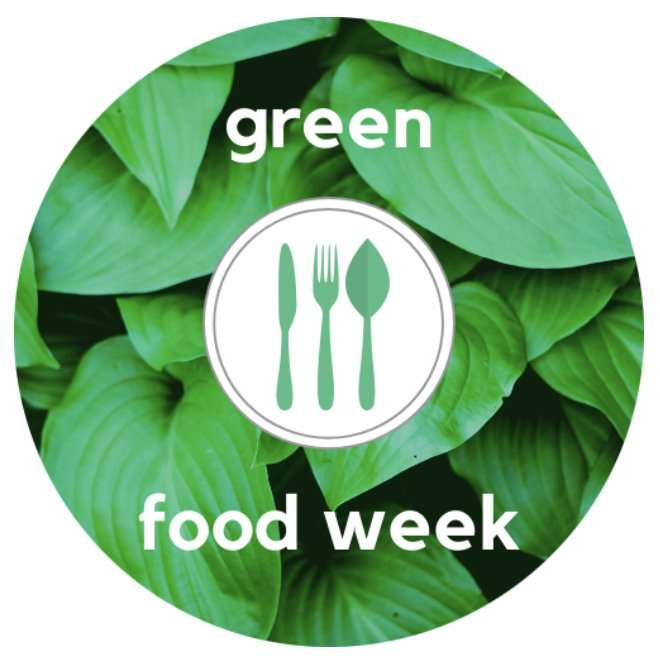 Green Food Week locandina menù e materiale didattico – settimana dal 7 all’11 aprile 2025